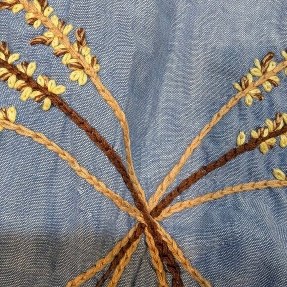 Vtg 70's Levi's Chambray Embroidered Western Button Down Shirt - Picture 12 of 12